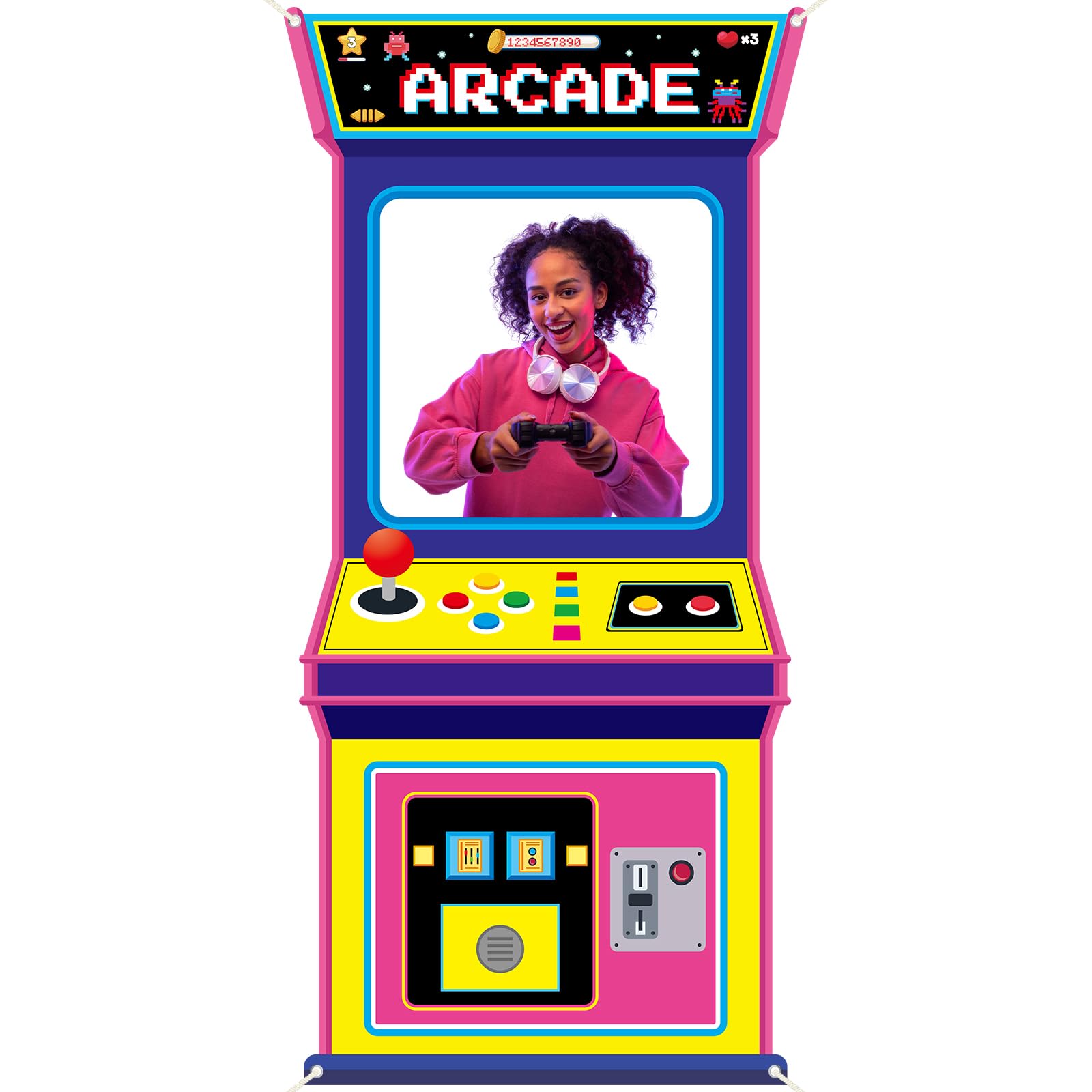 Retro Gaming Video - Retro Video Gaming Fabric Arcade Game