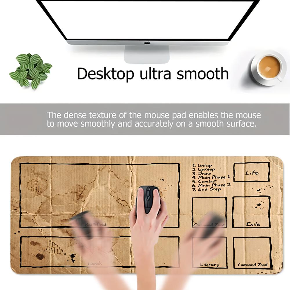 Retro Gaming Rug - Retro Aged Paper MTG Mouse Pad