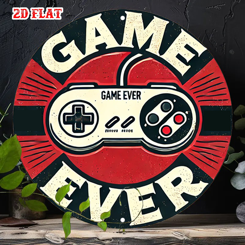 Game Retro Gaming - 2D Flat 1pc Retro Gaming Round