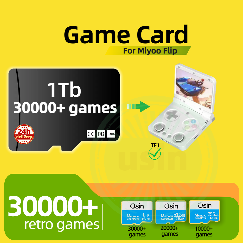 Retro Gaming Nostalgia - Game Card For Miyoo Flip 30000+
