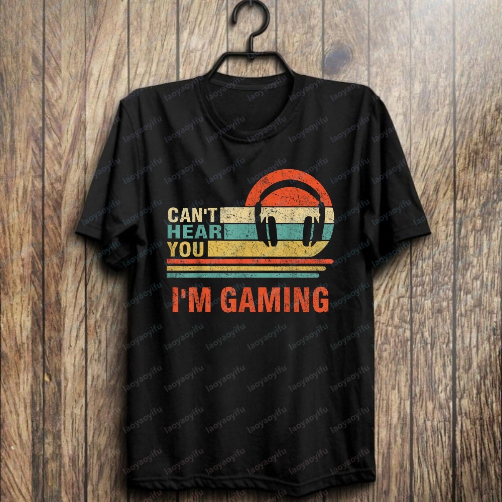 Retro Gaming Gifts For Men - Funny Gamer Gift Headset Can't Hear