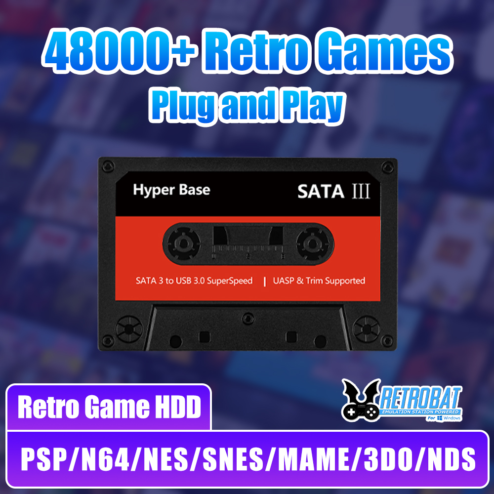 Retro Gaming Batocera - Batocera 500G Game Hard Drive Built-in