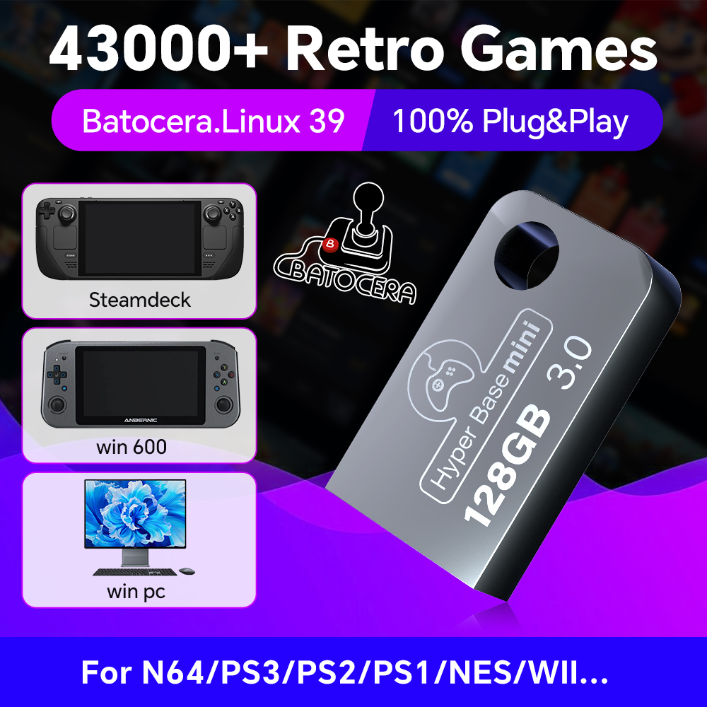 Retro Gaming Batocera - Batocera 128G USB Flash Drive For