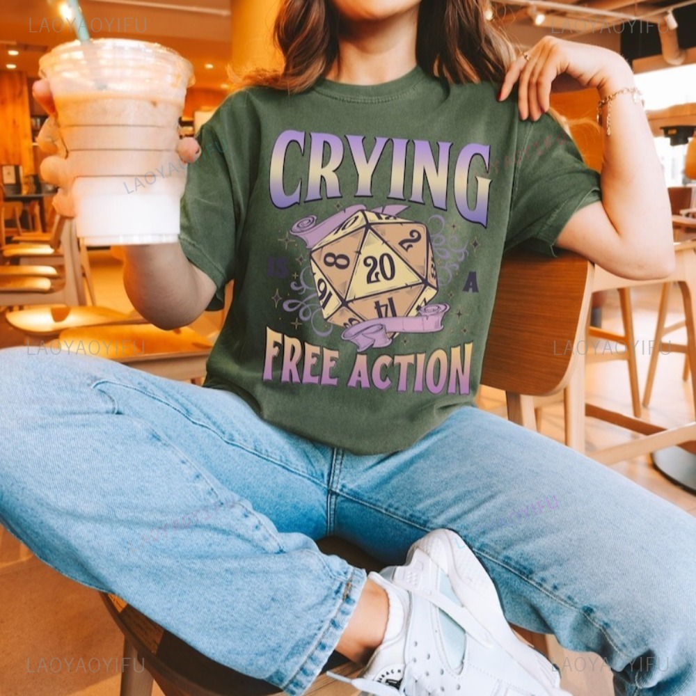 Funny DnD Crying Is A Free Act - Retro Gaming Unit 评论和价格