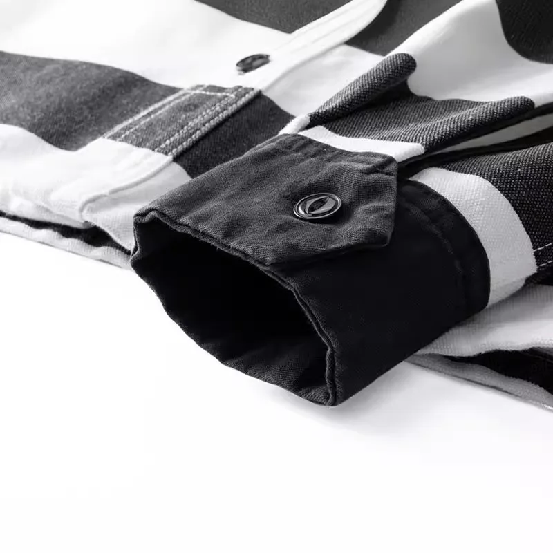 16oz Heavyweight Men Striped J - Retro Gaming Jacket 评论和价格