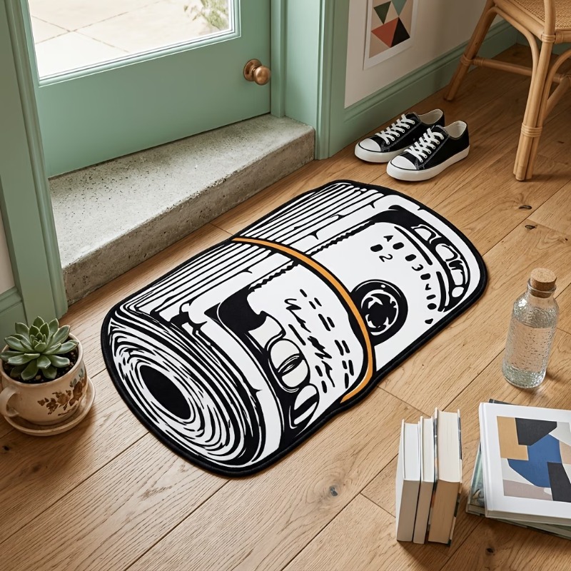 American Retro Rolled‑Up Money - Retro Gaming Rug 评论和价格