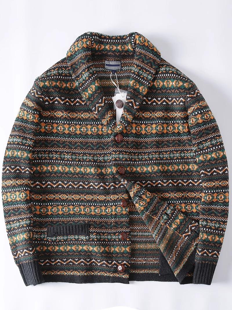 Nordic Cattle Wool Jacquard We - Retro Gaming Jacket 评论和价格