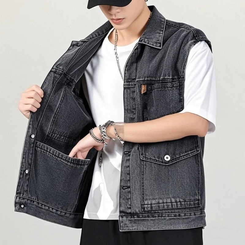 Trendy Summer Retro Denim Vest - Retro Gaming Jacket 评论和价格