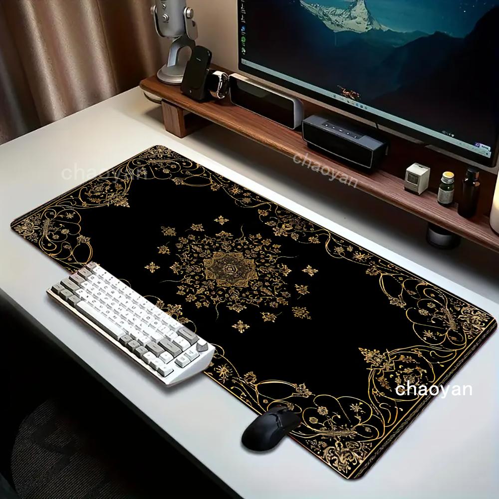 New Black Persian Carpet Myste - Retro Gaming Rug 评论和价格