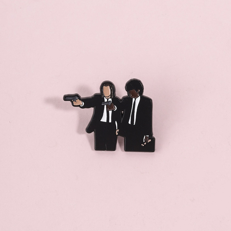 Pulp Fiction Enamel Pin Lapel  - Retro Gaming Jacket 评论和价格