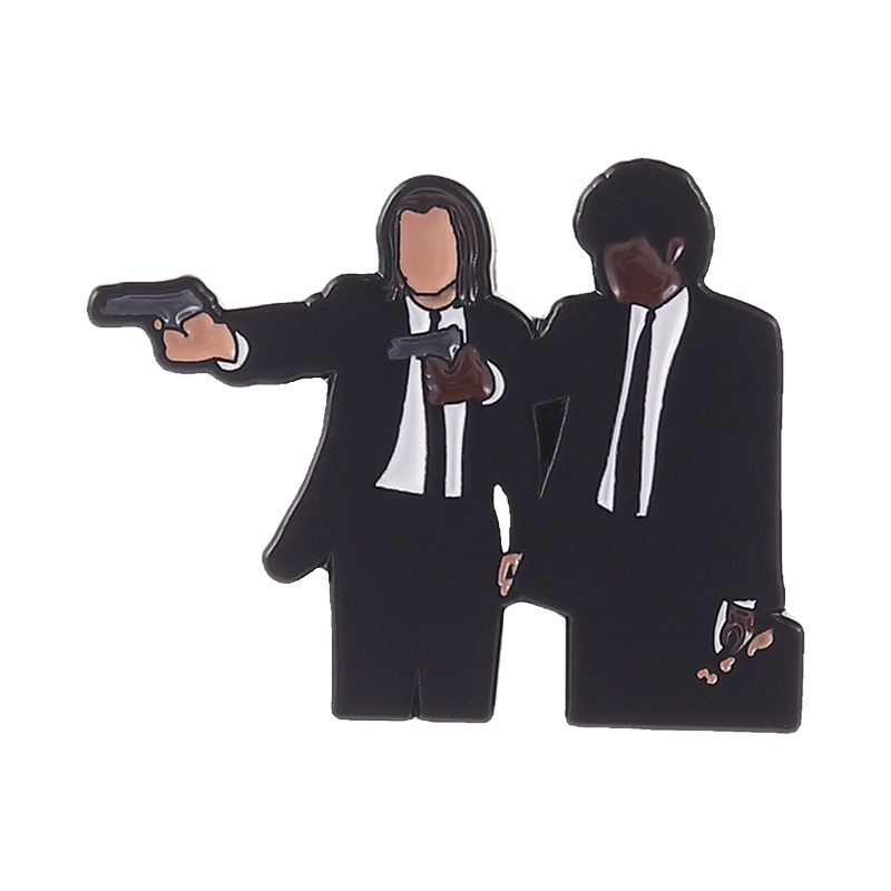 Pulp Fiction Enamel Pin Lapel  - Retro Gaming Jacket 评论和价格