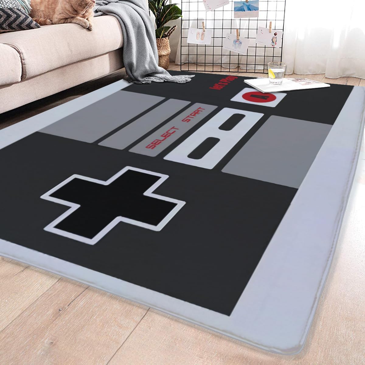 Vintage NES Controller Themed  - Retro Gaming Rug 评论和价格