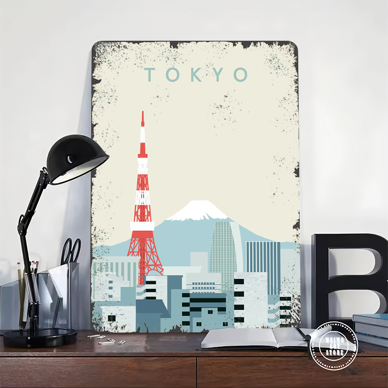 Tokyo Poster Retro 3D Printed  - Retro Gaming Gifts For Men 评论和价格