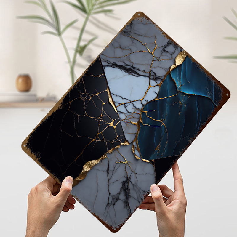 Abstract Marble Kintsugi Poste - Retro Gaming Gifts For Men 评论和价格