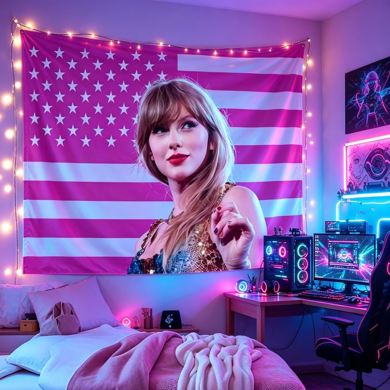 VIKAMA American Flag Female Si - Retro Gaming Room 评论和价格