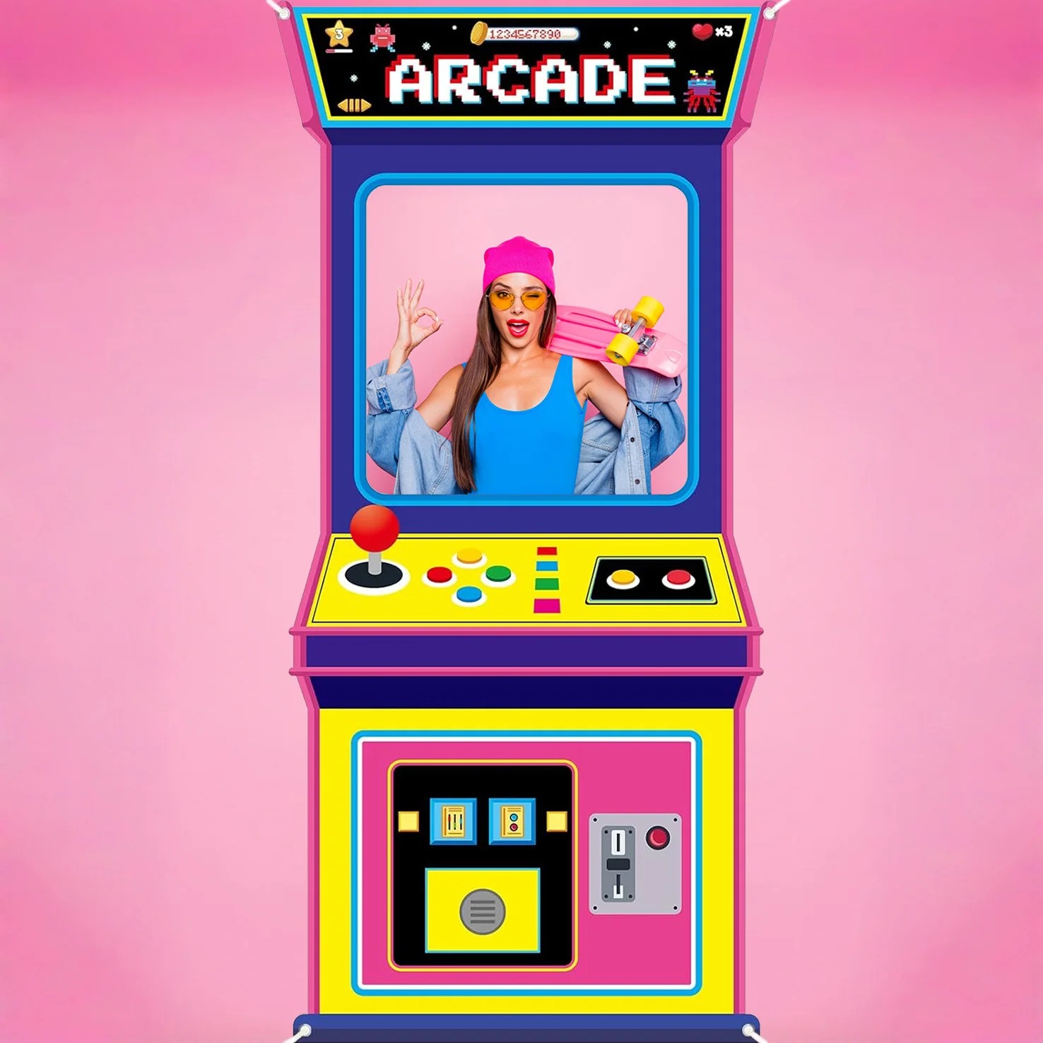 Retro Arcade Game Machine Phot - Retro Gaming Cabinet 评论和价格
