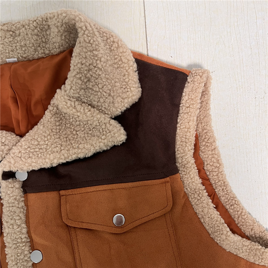 Patchwork Men's Fleece Vest Sp - Retro Gaming Jacket 评论和价格