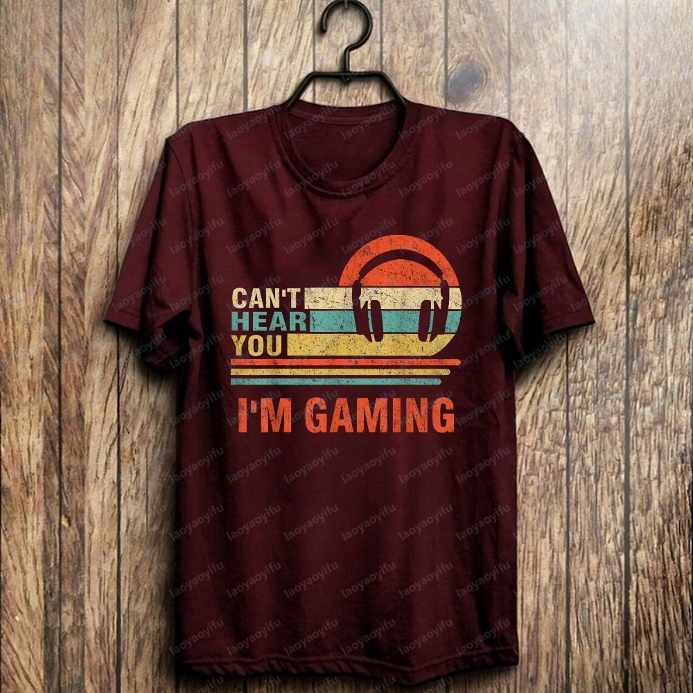 Funny Gamer Gift Headset Can't - Retro Gaming Gifts For Men 评论和价格