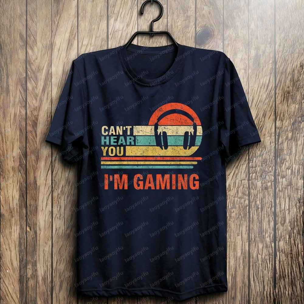 Funny Gamer Gift Headset Can't - Retro Gaming Gifts For Men 评论和价格