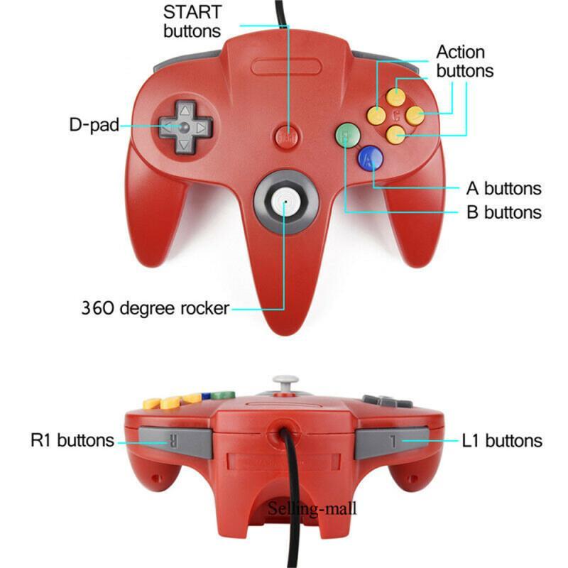 N64 Controller Classic USB Wir - Retro Gaming Nintendo 评论和价格