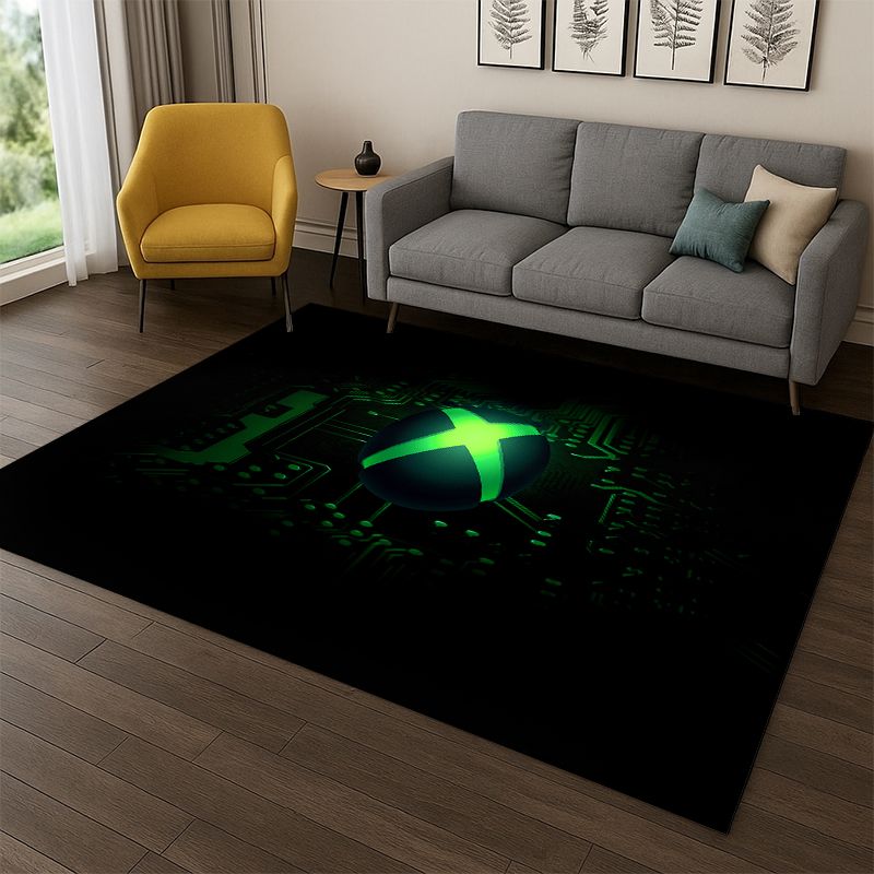 retro Xbox Gaming Gamer Logo C - Retro Gaming Rug 评论和价格