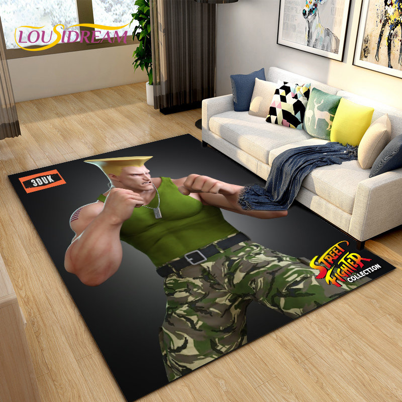 Retro Game Gamer Street Fighte - Retro Gaming Rug 评论和价格
