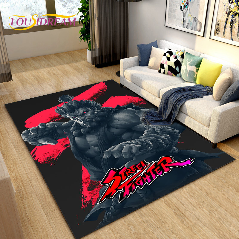 Retro Game Gamer Street Fighte - Retro Gaming Rug 评论和价格